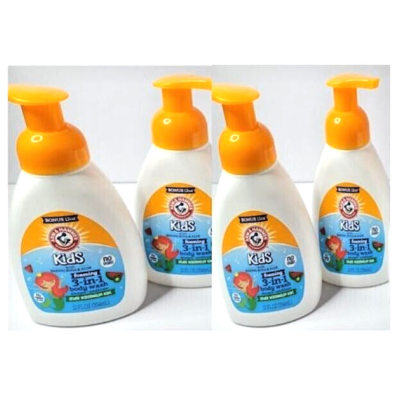 Arm & Hammer KIDS MERMAID Watermelon Kiwi PUMP Body Wash Shampoo Conditioner - Picture 3 of 4